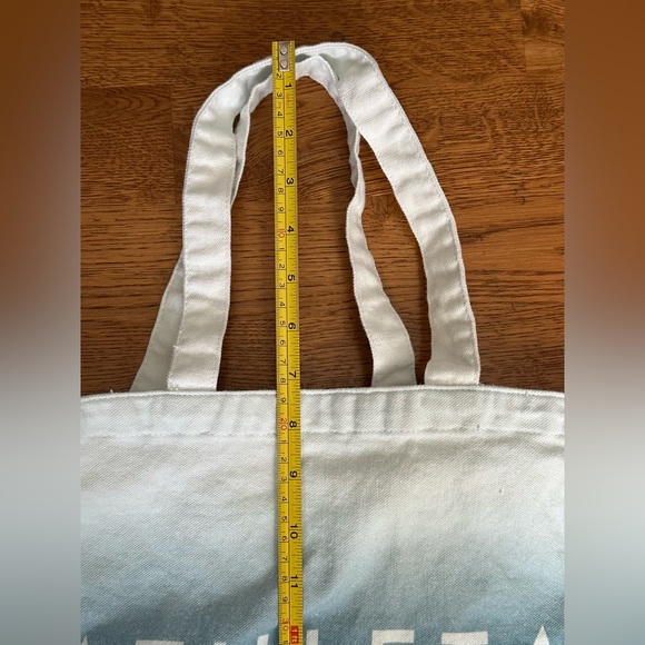 NWOT Athelta Canvas Blue Ombré Tote Bag. - Picture 10 of 10